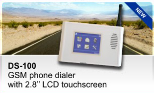 DS-100 - GSM phone dialer with LCD touch screen