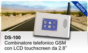 DS-100 - Combinatore telefonico GSM con LCD touch screen